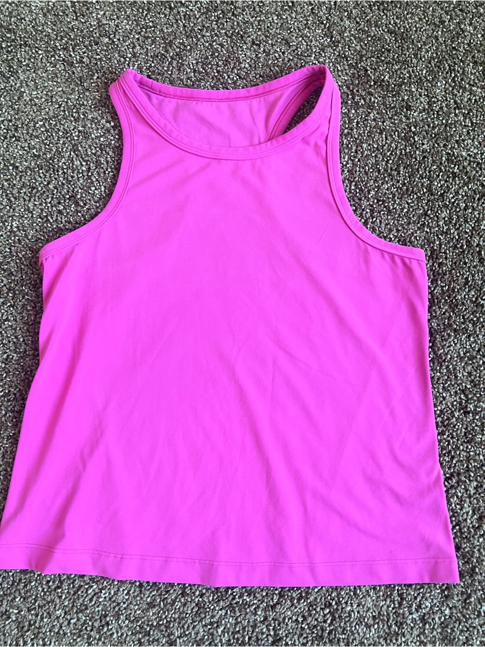 lululemon athletica Neon Pink High-Neck Tank